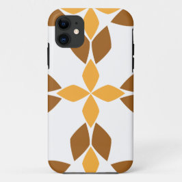Capa Para iPhone 11 lindíssimo padrão floral marrom