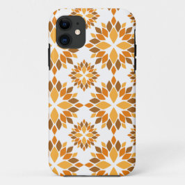 Capa Para iPhone 11 lindíssimo padrão floral marrom