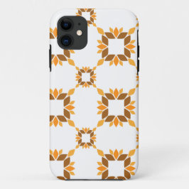 Capa Para iPhone 11 lindíssimo padrão floral marrom