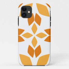 Capa Para iPhone 11 lindíssimo padrão floral marrom