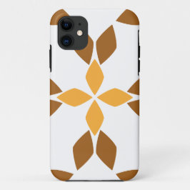 Capa Para iPhone 11 lindíssimo padrão floral marrom