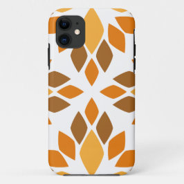 Capa Para iPhone 11 lindíssimo padrão floral marrom