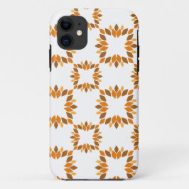 Capa Para iPhone 11 lindíssimo padrão floral marrom