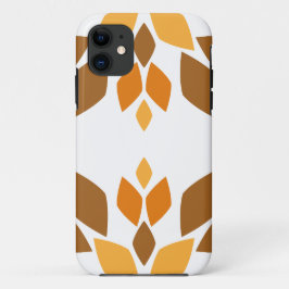 Capa Para iPhone 11 lindíssimo padrão floral marrom