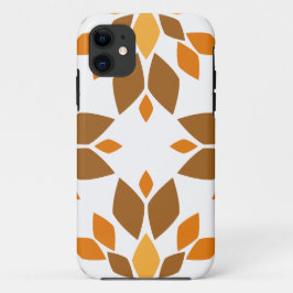 Capa Para iPhone 11 lindíssimo padrão floral marrom