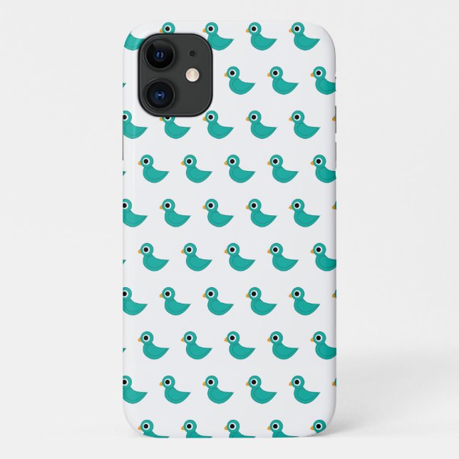 Capa Para iPhone 11 Lindo passarinho azul (Verso)