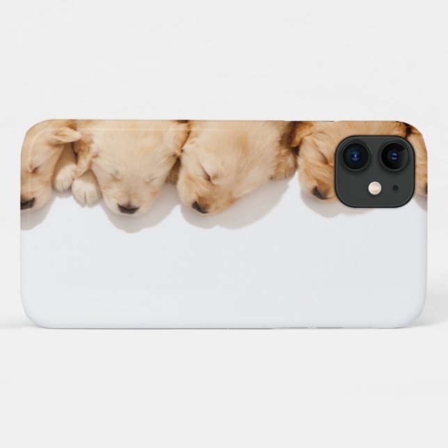 Capa Para iPhone 11 Linha de Ouro dormindo (Verso (horizontal))