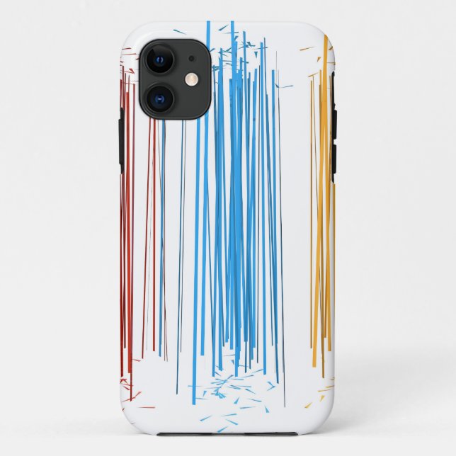 Capa Para iPhone 11 Linhas abstratas (Verso)