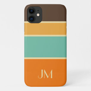 Capa Para iPhone 11 Linhas de estilo retrorreflector horizontal colori
