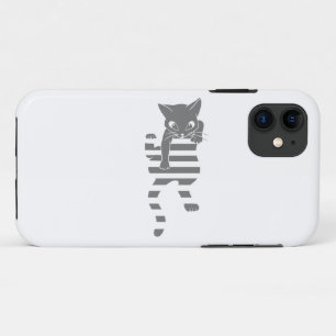 Capa Para iPhone 11 Linhas de página de subida de gato - Escolha a cor