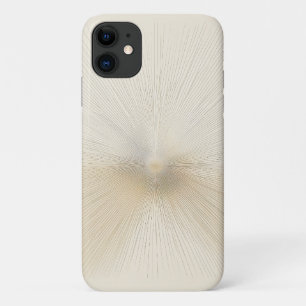 Capa Para iPhone 11 Linhas Radiais Douradas Minimalistas Modernas - El