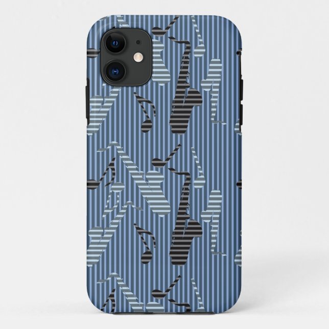 Capa Para iPhone 11 Linhas Saxofônicas (Verso)