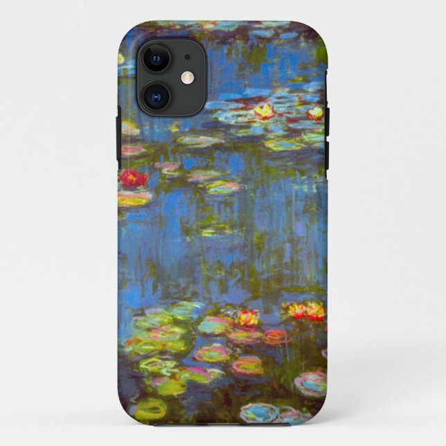 Capa Para iPhone 11 Lírios de água altos do Res Claude Monet (Verso)