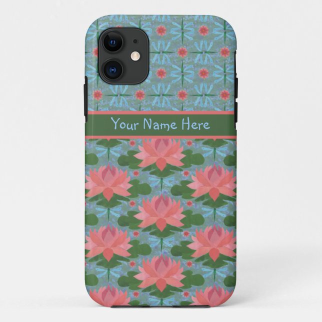 Capa Para iPhone 11 Lírios e lixos de água: caixa do iPhone 5/5 s (Verso)