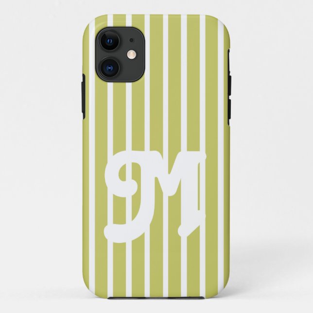 Capa Para iPhone 11 Listra Safari Khaki (Verso)