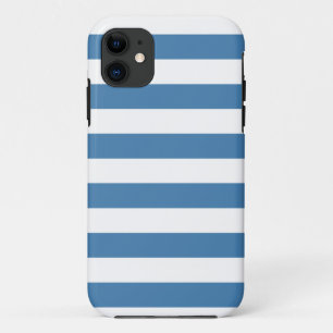 Capa Para iPhone 11 Listras azuis, caso na moda do iPhone 5 do teste