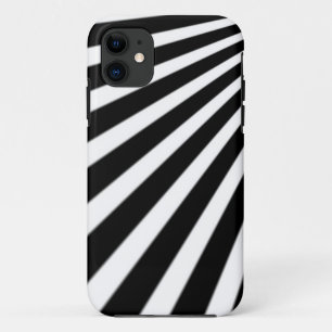 Capa Para iPhone 11 listras brancas e pretas
