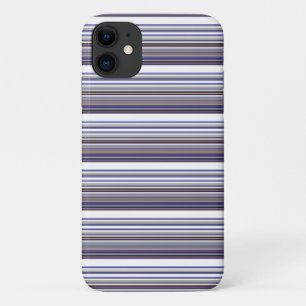 Capa Para iPhone 11 Listras cinza azul modernas fofas