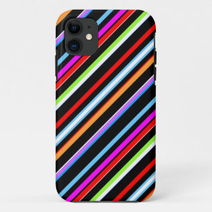 Capa Para iPhone 11 Listras coloridas bonitos