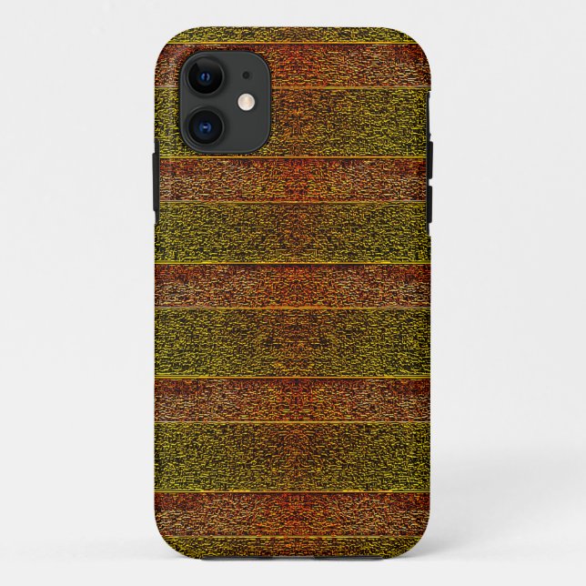 Capa Para iPhone 11 Listras com relevo e sombreado (Verso)