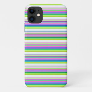 Capa Para iPhone 11 Listras de neon coloridas quentes