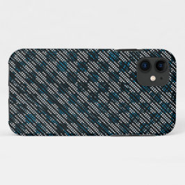 Capa Para iPhone 11 Listras esquisitas, salgadas ou inclinadas, azulad