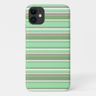 Capa Para iPhone 11 Listras verdes claras
