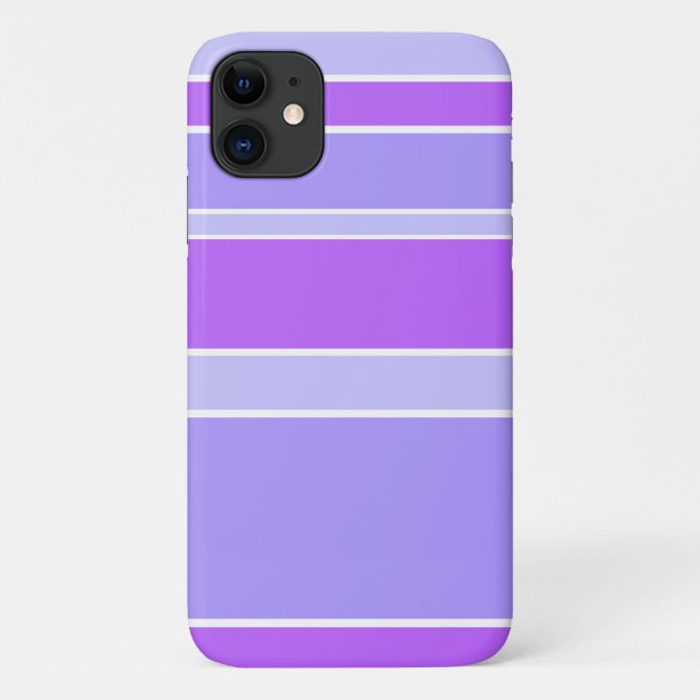 Capa Para iPhone 11 Listras violetas (Verso)