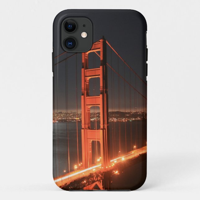 Capa Para iPhone 11 Lit de San Francisco golden gate bridge acima na (Verso)