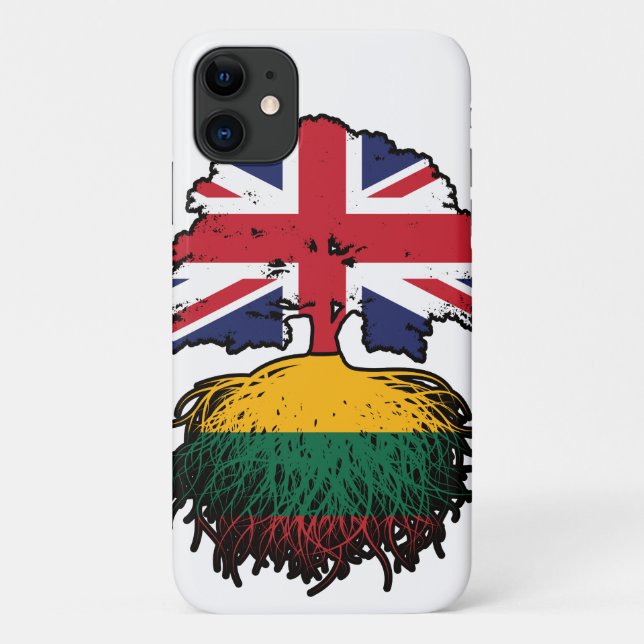 Capa Para iPhone 11 Lituânia Lituânia Lituânia Reino Unido (Verso)