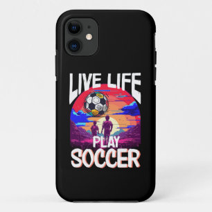 Capa Para iPhone 11 Live Life Toca Futebol, Futebol Fan Esportivo Suns