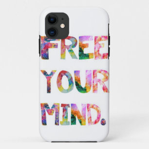 Capa Para iPhone 11 Livre seu caso do iPhone 5 da mente