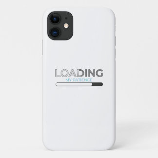 Capa Para iPhone 11 Loading My Patience - Funny Minimalist Progress Ba