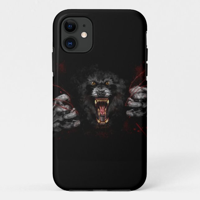 Capa Para iPhone 11 Lobisomem Tearing Out Your Heart (Verso)