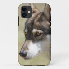 Capa Para iPhone 11 Lobo cinzento