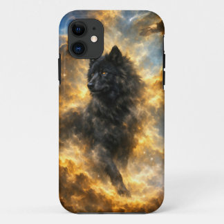 Capa Para iPhone 11 Lobo Negro