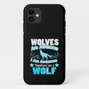 Capa Para iPhone 11 Lobos São Incríveis Eu Sou Incrível Lobo Engraçado