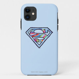 Capa Para iPhone 11 Logotipo Colorido da Supergirl