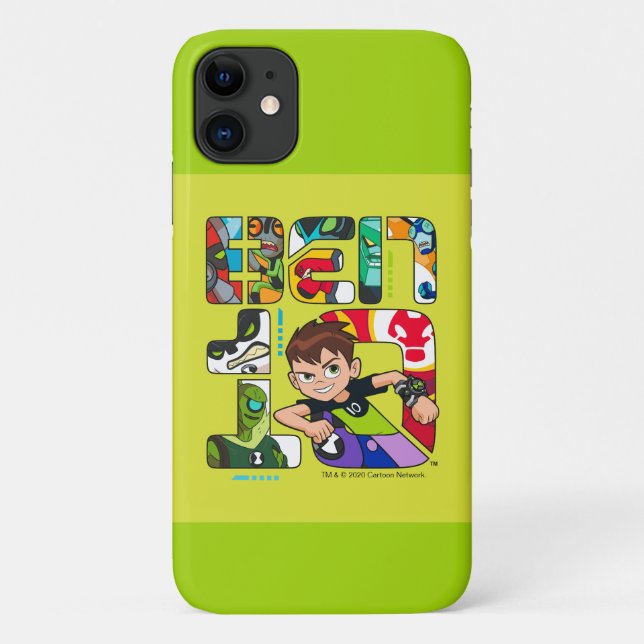 Capa Para iPhone 11 Logotipo da Alienígena Ben 10 (Verso)