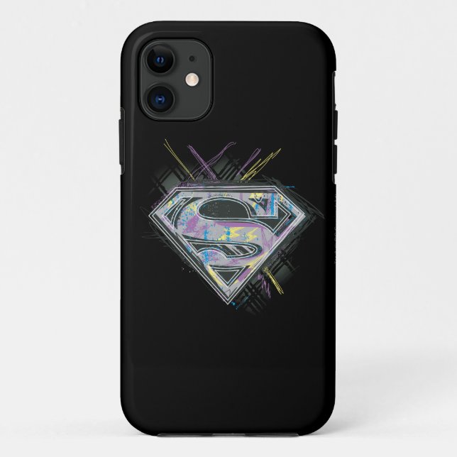 Capa Para iPhone 11 Logotipo da Supergirl Scribbles (Verso)