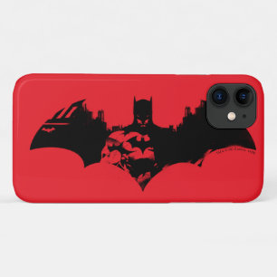 Capa Para iPhone 11 Logotipo de Bat Silhouette Batman e Gotham