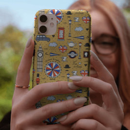 Capa Para iPhone 11 Londres Doodles