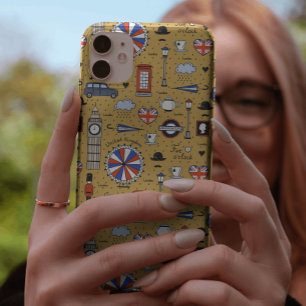 Capa Para iPhone 11 Londres Doodles 