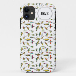Capa Para iPhone 11 Lote de Iscas de Pesca Personalizáveis