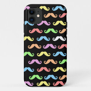 Capa Para iPhone 11 Lotes dos bigodes (preto)