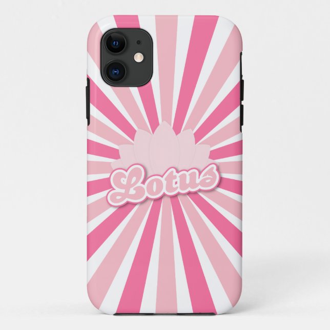 Capa Para iPhone 11 Lótus Flor de Rosa (Verso)