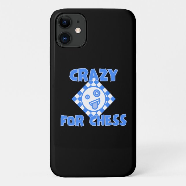 Capa Para iPhone 11 Louco por xadrez (Verso)
