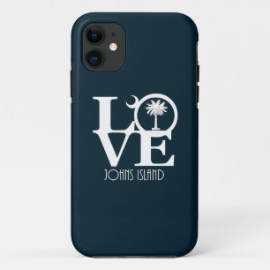 Capa Para iPhone 11 LOVE Johns Island, Carolina do Sul