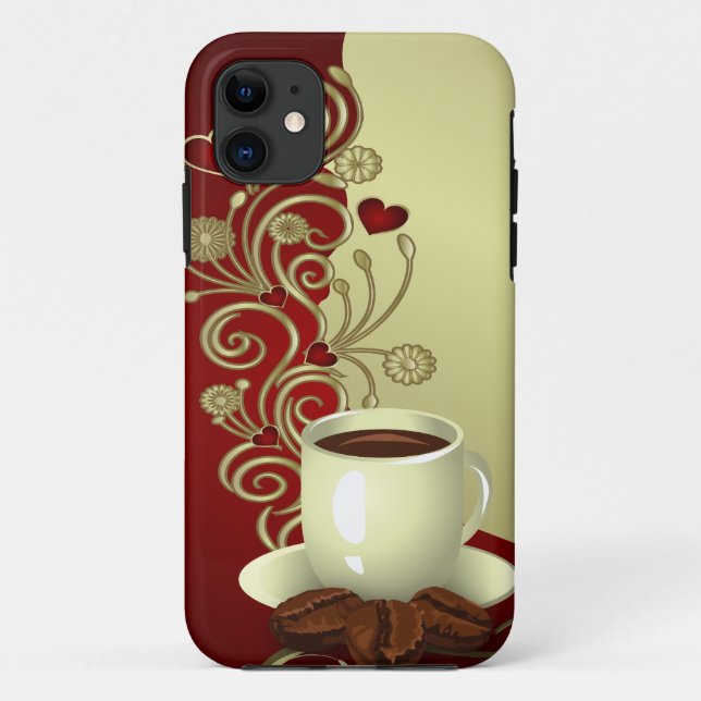 Capa Para iPhone 11 Lover de Café Moderno (Verso)