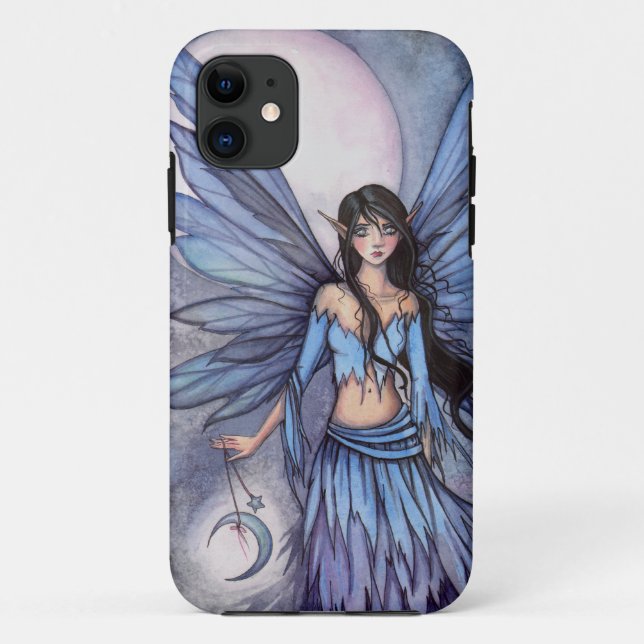 Capa Para iPhone 11 Lunetta Pequena Fada da Lua Arte Fantasia (Verso)
